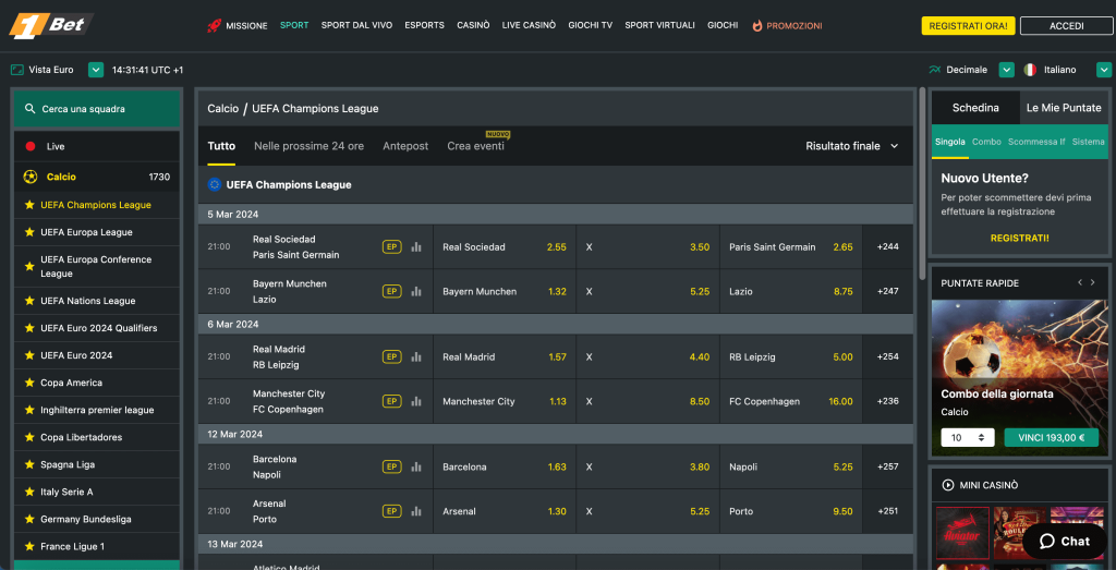1Bet Scommesse